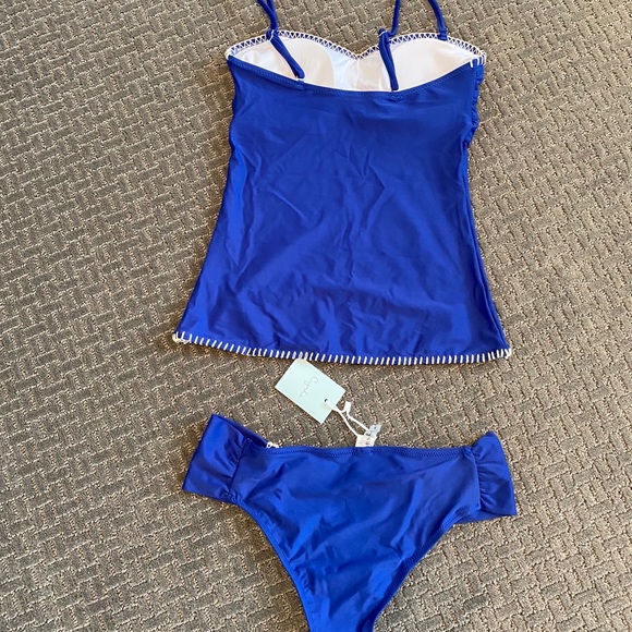 Cupshe Blue Tankini Swimsuit - Picture 2 of 4